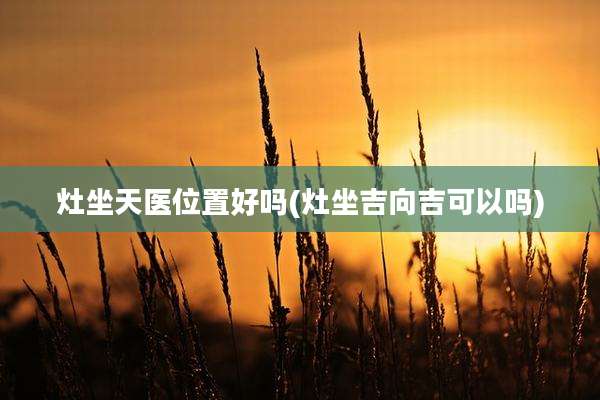 灶坐天医位置好吗(灶坐吉向吉可以吗)