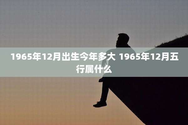 1965年12月出生今年多大 1965年12月五行属什么