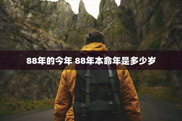 88年的今年 88年本命年是多少岁