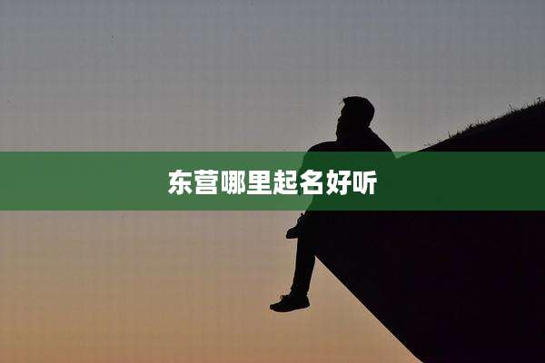 东营哪里起名好听