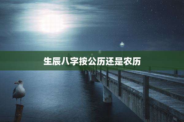 生辰八字按公历还是农历