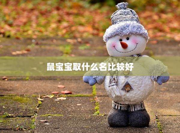 鼠宝宝取什么名比较好
