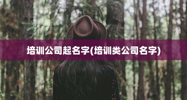 培训公司起名字(培训类公司名字)