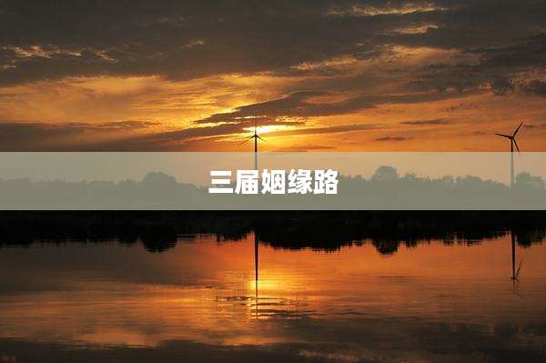 三届姻缘路