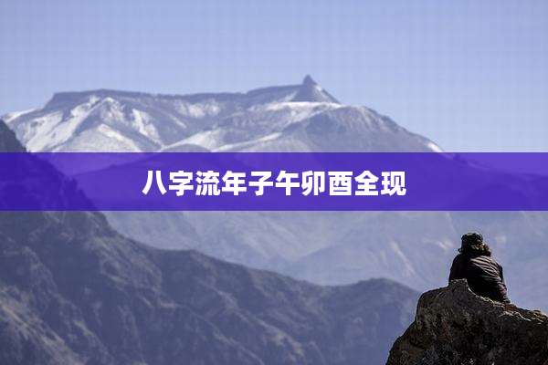 八字流年子午卯酉全现