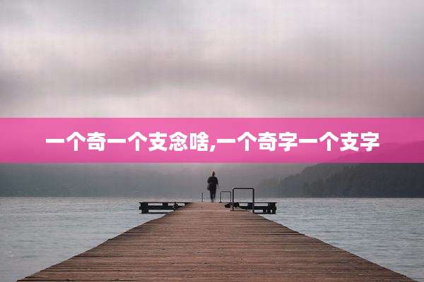 一个奇一个支念啥,一个奇字一个支字