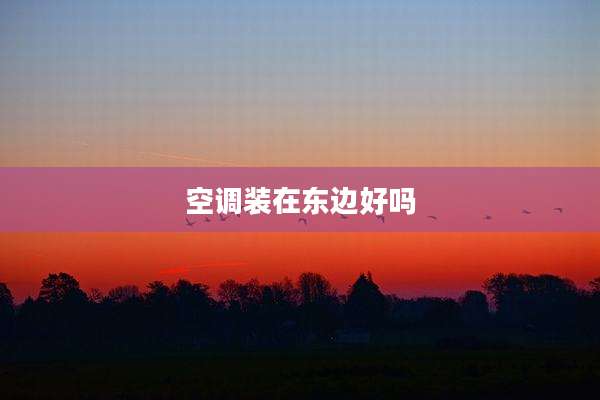 空调装在东边好吗