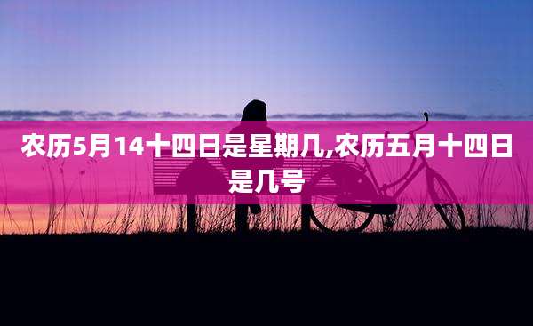 农历5月14十四日是星期几,农历五月十四日是几号