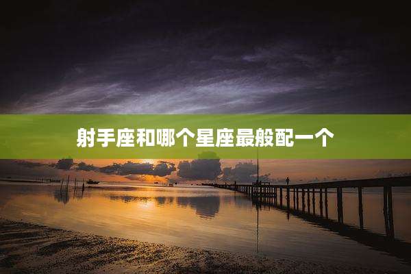射手座和哪个星座最般配一个