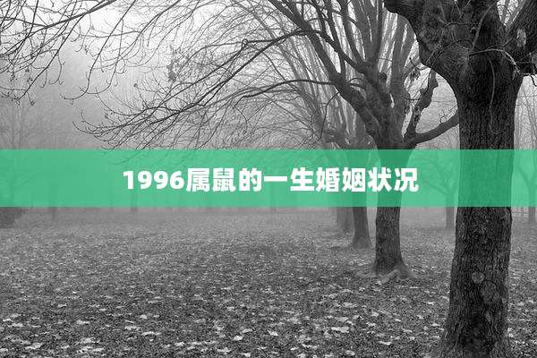 1996属鼠的一生婚姻状况