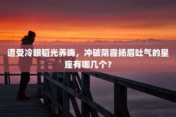 遭受冷眼韬光养晦,冲破阴霾扬眉吐气的星座有哪几个?