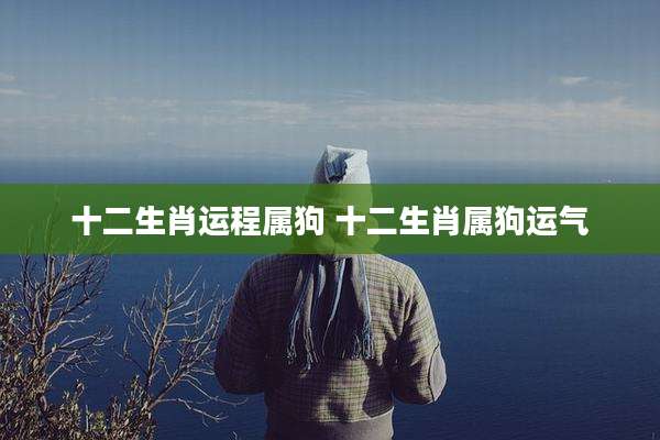 十二生肖运程属狗 十二生肖属狗运气