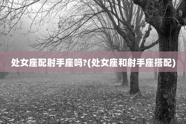 处女座配射手座吗?(处女座和射手座搭配)