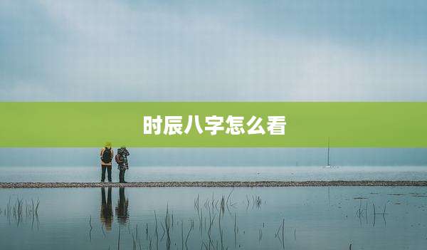 时辰八字怎么看
