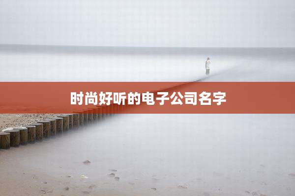时尚好听的电子公司名字