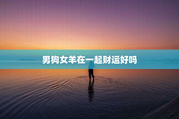男狗女羊在一起财运好吗