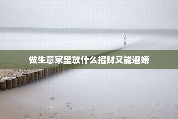 做生意家里放什么招财又能避嫌