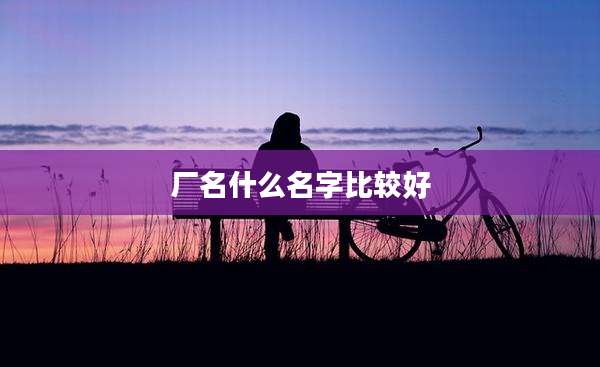 厂名什么名字比较好