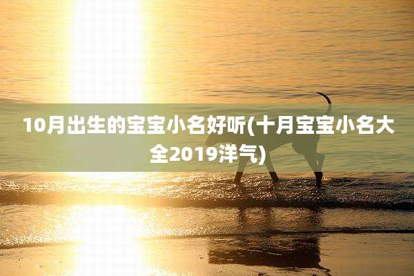10月出生的宝宝小名好听(十月宝宝小名大全2019洋气)
