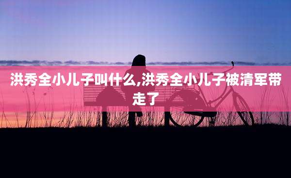 洪秀全小儿子叫什么,洪秀全小儿子被清军带走了