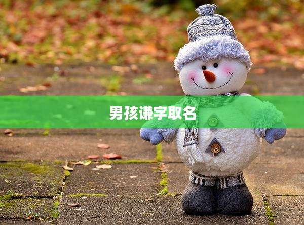 男孩谦字取名