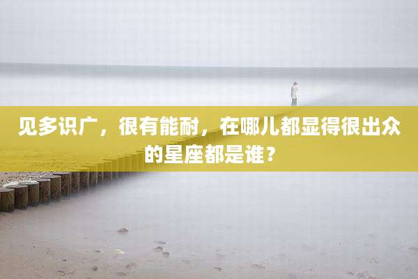见多识广，很有能耐，在哪儿都显得很出众的星座都是谁？
