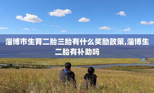 淄博市生育二胎三胎有什么奖励政策,淄博生二胎有补助吗