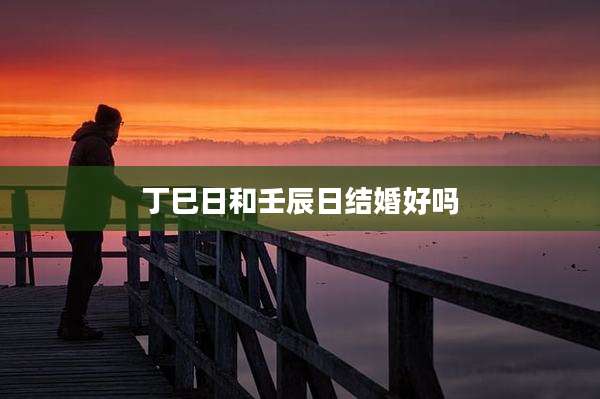丁巳日和壬辰日结婚好吗