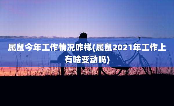 属鼠今年工作情况咋样(属鼠2021年工作上有啥变动吗)