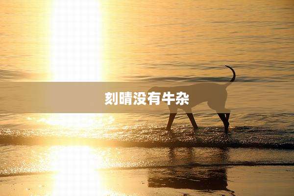 刻晴没有牛杂