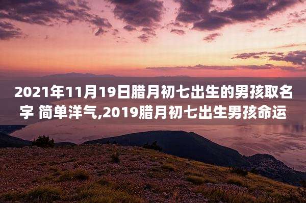 2021年11月19日腊月初七出生的男孩取名字 简单洋气,2019腊月初七出生男孩命运