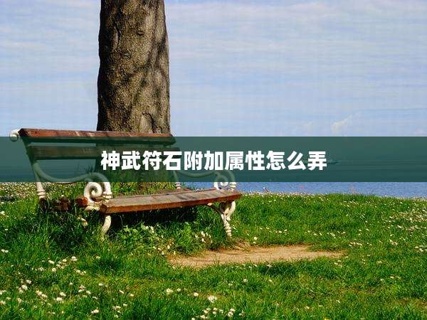 神武符石附加属性怎么弄