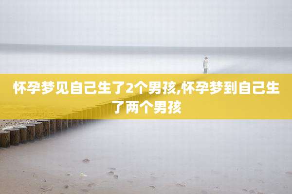 怀孕梦见自己生了2个男孩,怀孕梦到自己生了两个男孩