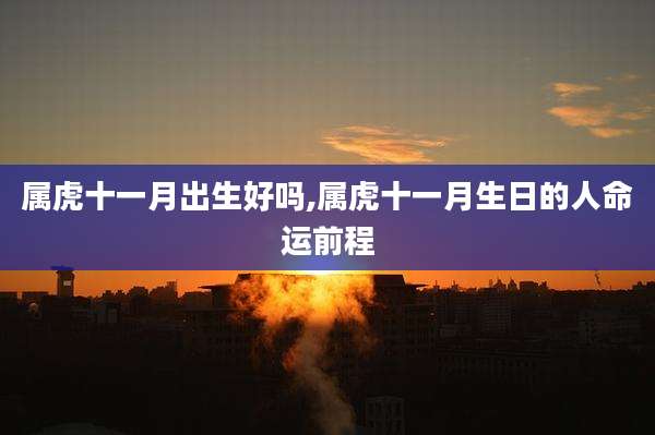 属虎十一月出生好吗,属虎十一月生日的人命运前程