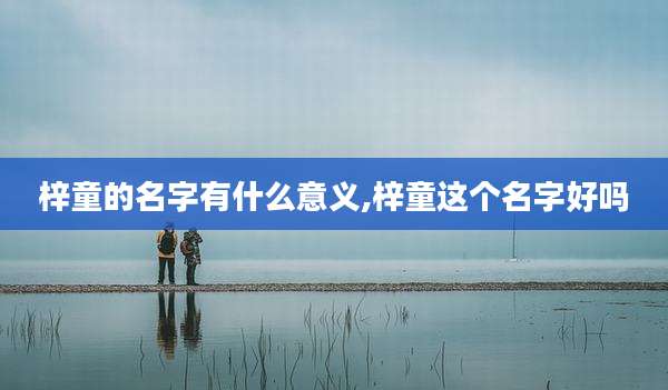 梓童的名字有什么意义,梓童这个名字好吗