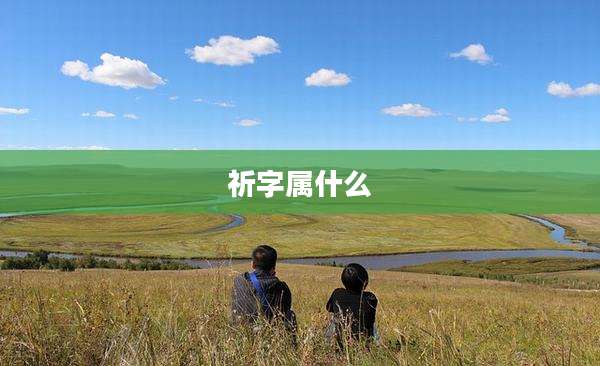 祈字属什么