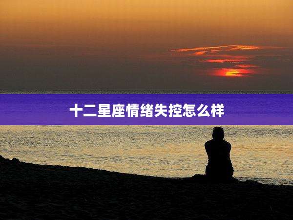 十二星座情绪失控怎么样
