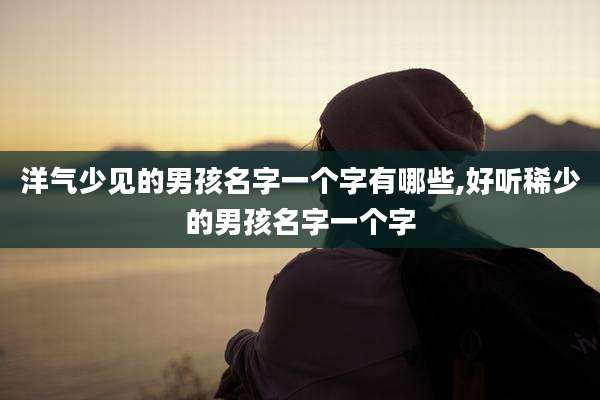 洋气少见的男孩名字一个字有哪些,好听稀少的男孩名字一个字
