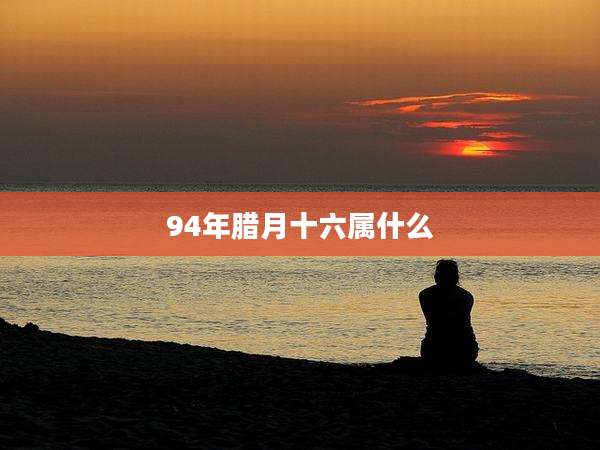 94年腊月十六属什么