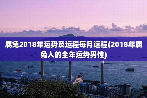 属兔2018年运势及运程每月运程(2018年属兔人的全年运势男性)
