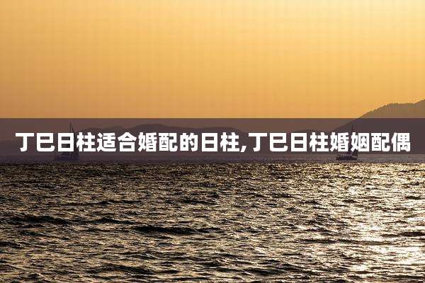 丁巳日柱适合婚配的日柱,丁巳日柱婚姻配偶