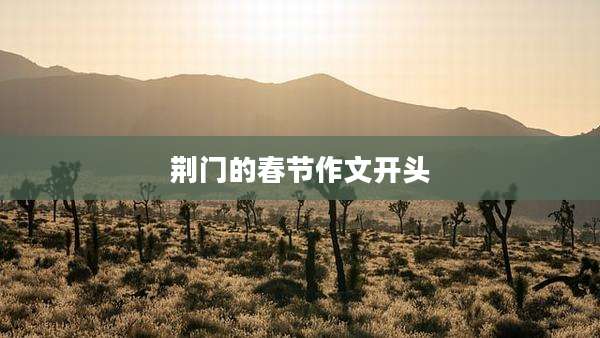 荆门的春节作文开头