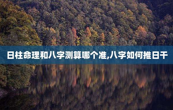 日柱命理和八字测算哪个准,八字如何推日干
