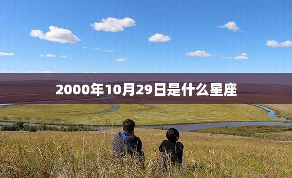 2000年10月29日是什么星座