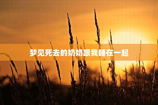 梦见死去的奶奶跟我睡在一起