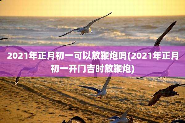 2021年正月初一可以放鞭炮吗(2021年正月初一开门吉时放鞭炮)