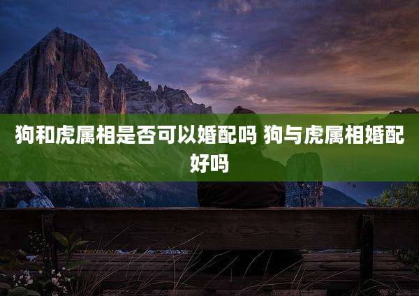 狗和虎属相是否可以婚配吗 狗与虎属相婚配好吗