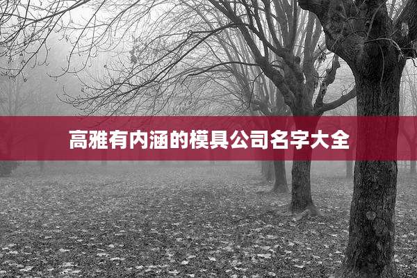 高雅有内涵的模具公司名字大全