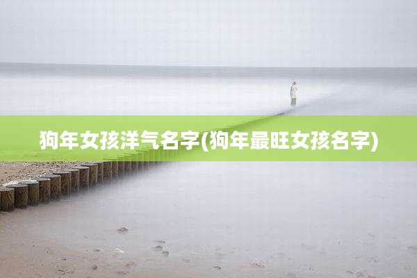 狗年女孩洋气名字(狗年最旺女孩名字)