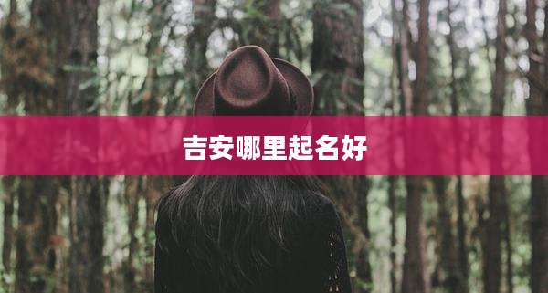 吉安哪里起名好